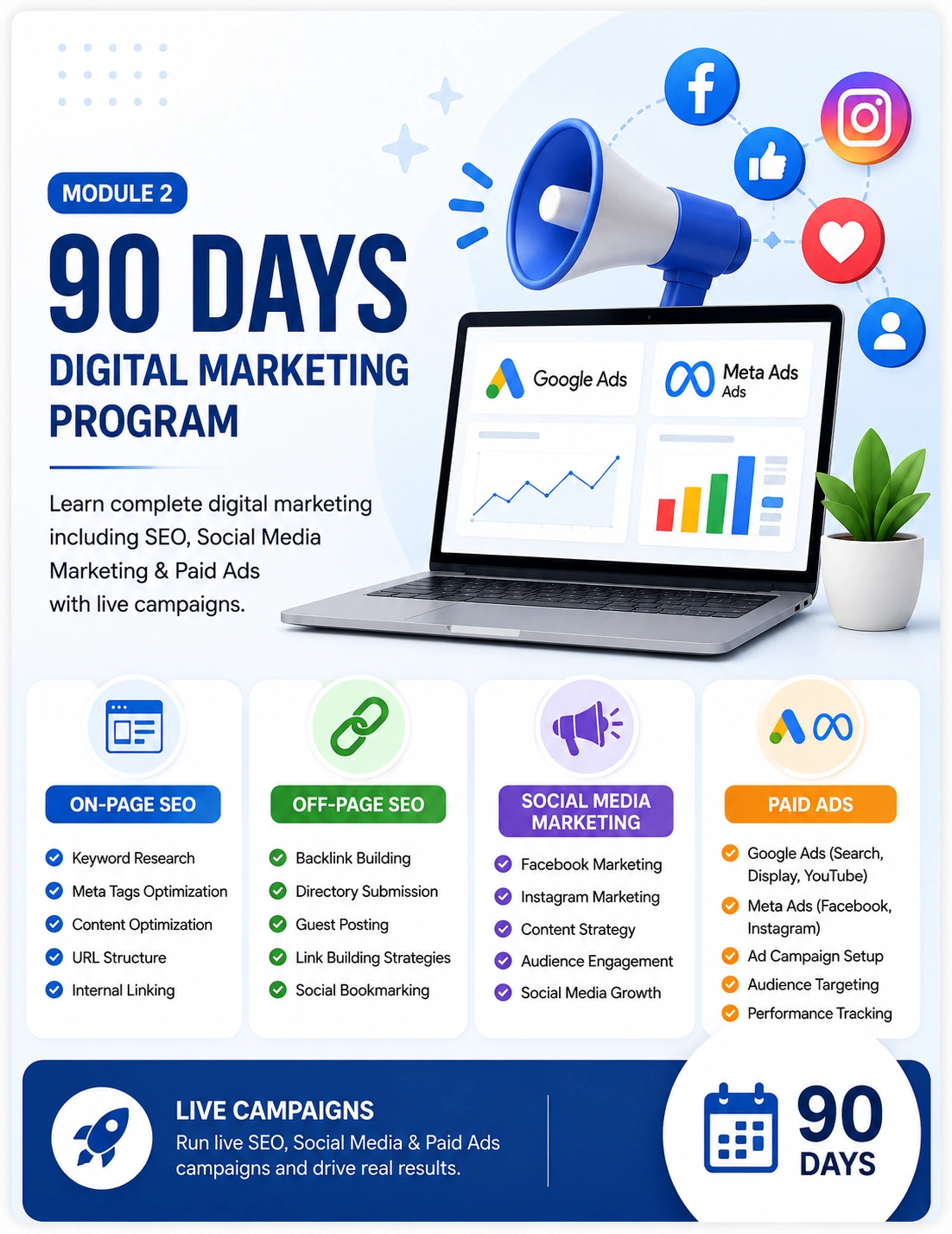 90 days digital marketing program